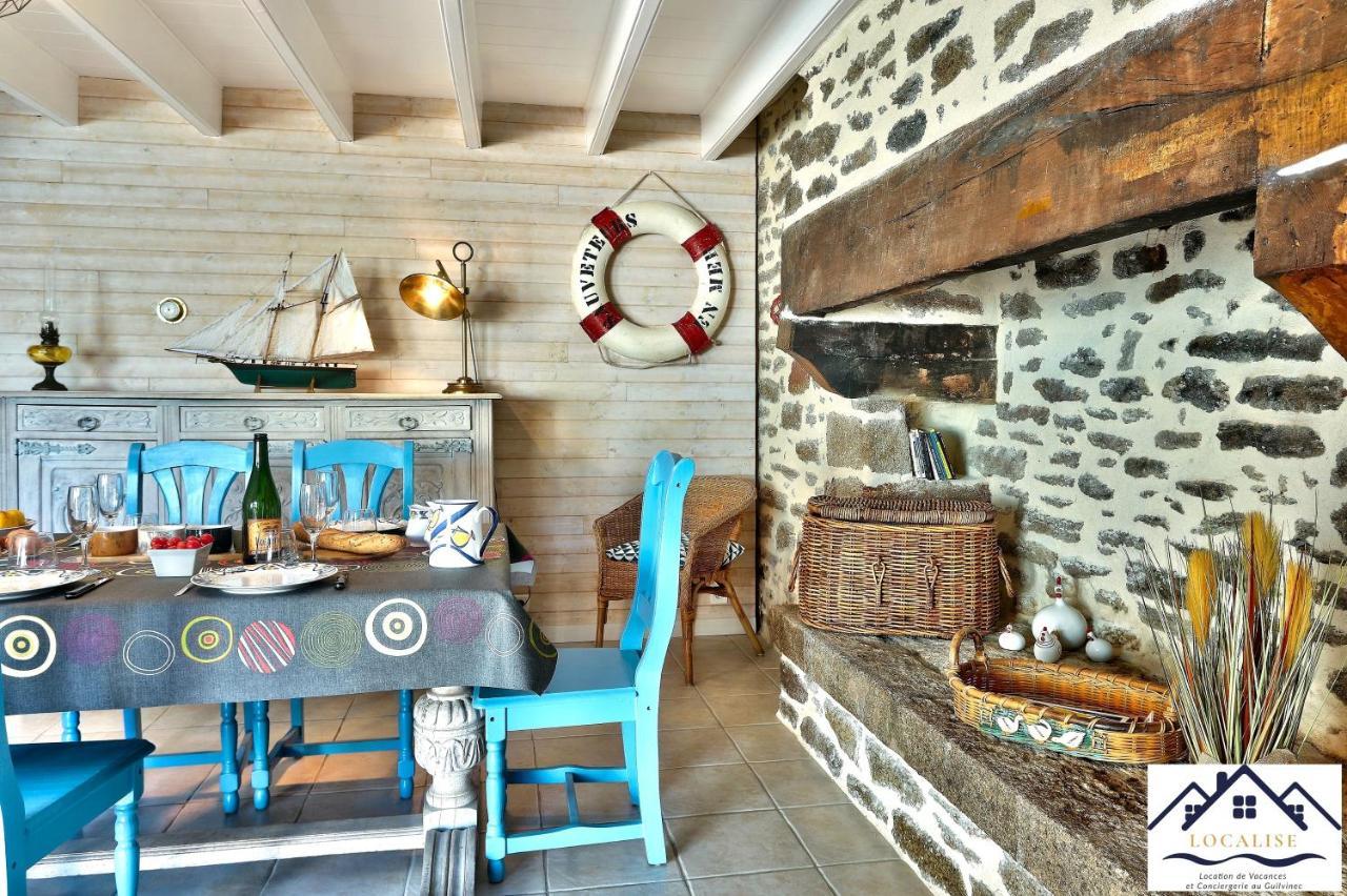 Localise - M3A La Maison Du Pecheur Au Guilvinec - Chambres Vue Mer - A 20M De La Mer Situee A La Pointe De Men Meur - Tout A Pied, Plage, Port, Centre, Commerces, Marche - Wifi Inclus - Linge De Lit Inclus - Jardin Clos - En Option , Menage Et Servi Екстер'єр фото